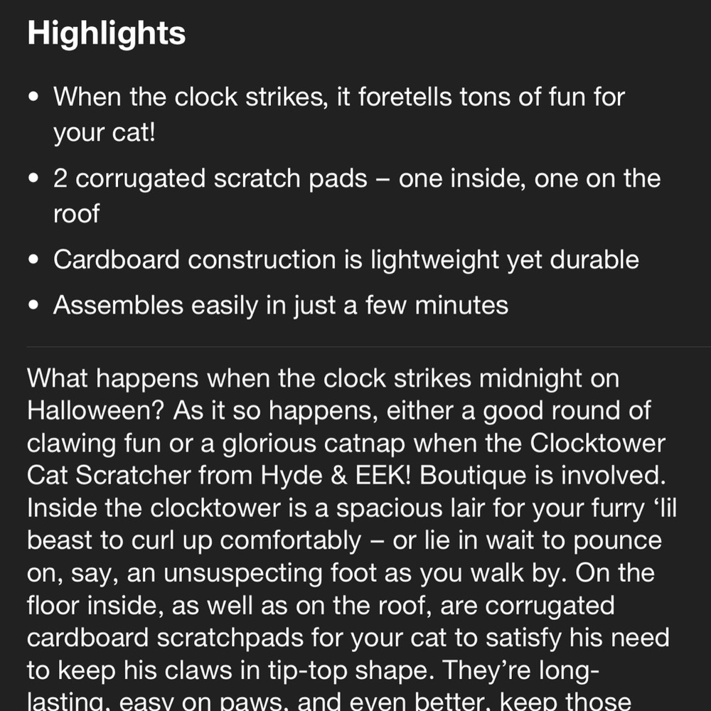 Clock Tower Cat Scratcher - Picture 5 of 7